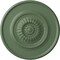Ekena Millwork Large Floral Ceiling Medallion, Hand-Painted Athenian Green, 41 1/8"OD x 2 1/2"P CM41FLAGF - alternate 1